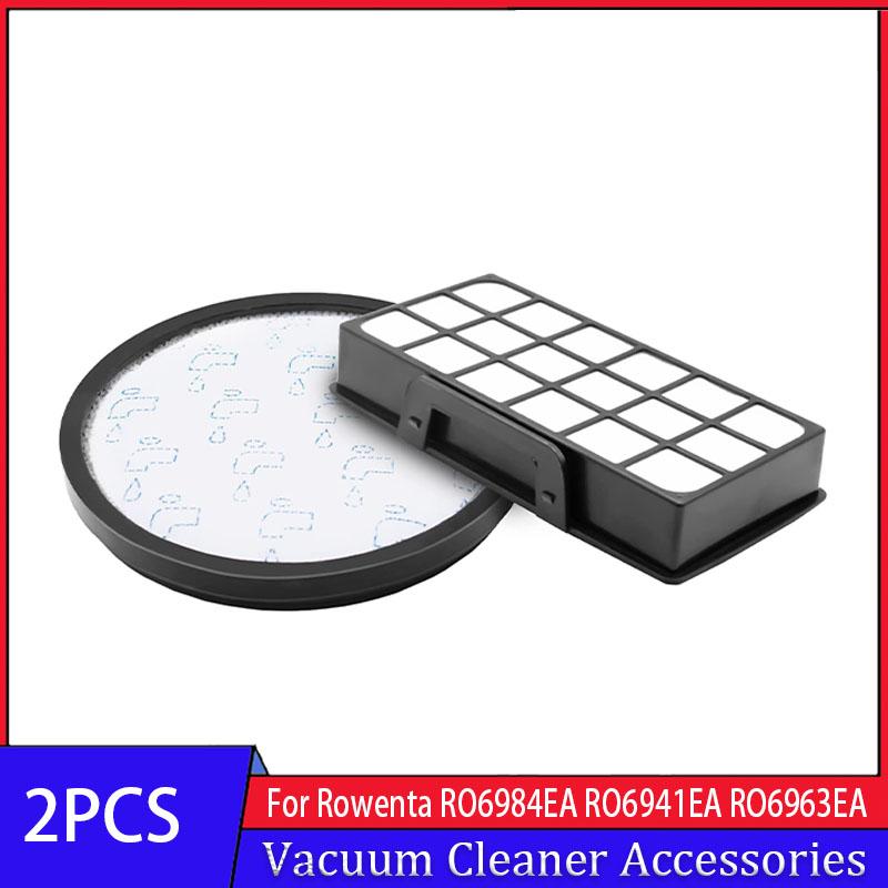 HEPA Filter Set For Rowenta X-Trem Power Cyclonic RO6984EA RO6941EA RO6963EA RO6921EA RO6971EA RO6993EA