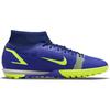 Nike Mercurial Superfly 8 Academy TF Turf High-Top Soccer Shoes Blue CV0953-474