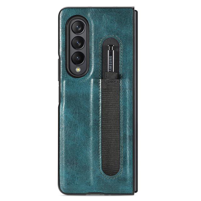 Skládací designové kožené tenké pouzdro pro mobilní telefony Samsung Galaxy Z Fold 4 5g Fold4 Fold3 Fold 3 Slim