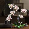 Building Cymbidium Plastic Block Flower Toy Set For Diy Creative Toy Building