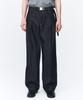 Sinkia Curved Pleated Denim Trousers Indigo