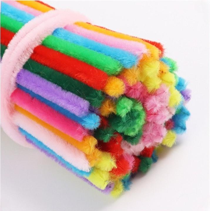 Pipe Cleaners For Flowers Chenille Stem Pipe Kid Diy Creative Toy Chenillewire Craft Kindergarten Handmade Material Plush Strips