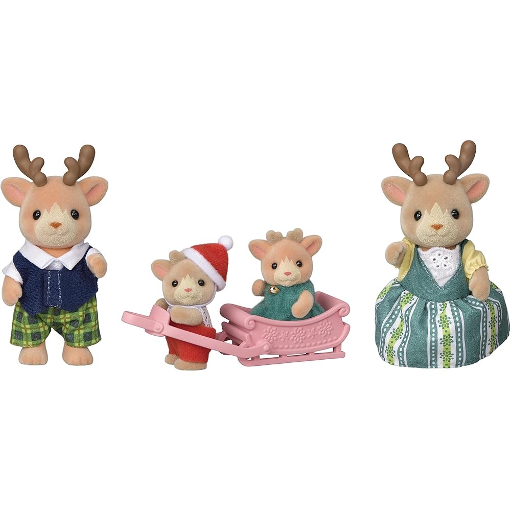 Sylvanian Families Reindeer Family Doll Set 3+ Years Old Toy for Dollhouse EPOCH
