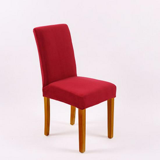 Thickened Plus Velvet Pure Color Chair Cover for Home, Banquet, and Hotel