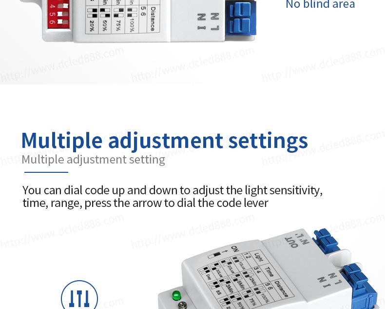 Microwave Radar Motion Sensor Light Switch