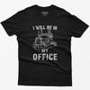 Summer Casual Fashion - Loose Round-neck Funny Truck Driver Comfortable T Shirt, Large Truck Office, Truck Driver Gift