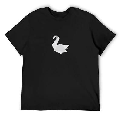 Origami Swan T-Shirt Baggy Shirts Aesthetic Clothing New Gifts and T-shirts Heavyweight T Shirts for Men