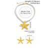 Exaggerated Boho Metal Big Starfish Star Pendant Choker Necklace Women Summer Punk White Chunky Chain Y2K Jewelry Accessories