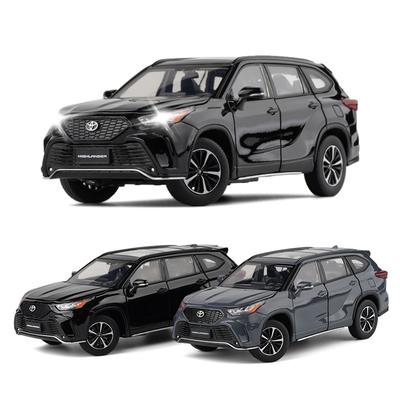 DTEZTU1 1/32 JKM Toyota Highlander XSE AWD HYBRID Diecast Toy Model SUV Sport Car Sound & Light Educational Collection Gift For Kids