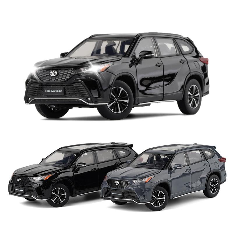 DTEZTU1 1/32 JKM Toyota Highlander XSE AWD HYBRID Diecast Toy Model SUV Sport Car Sound & Light Educational Collection Gift For Kids