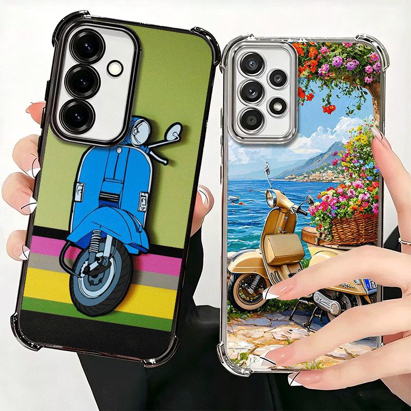 Retro Roller Weiche Handyhülle Für Samsung A17 A27 A07 A37 A57 A16 A56 A15 A55 A14 A54 A13 A53 A26 A36 A25 A35 A24 A34 A23 A33