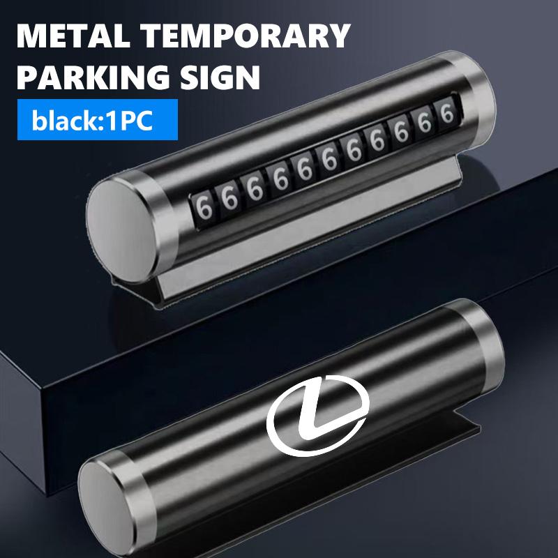 

For Lexus Metal Car Portable Temporary Parking Phone Number Plate Accessories CT ES GS NX IS250 RX350 IS200 LX570 UX250h CT200h