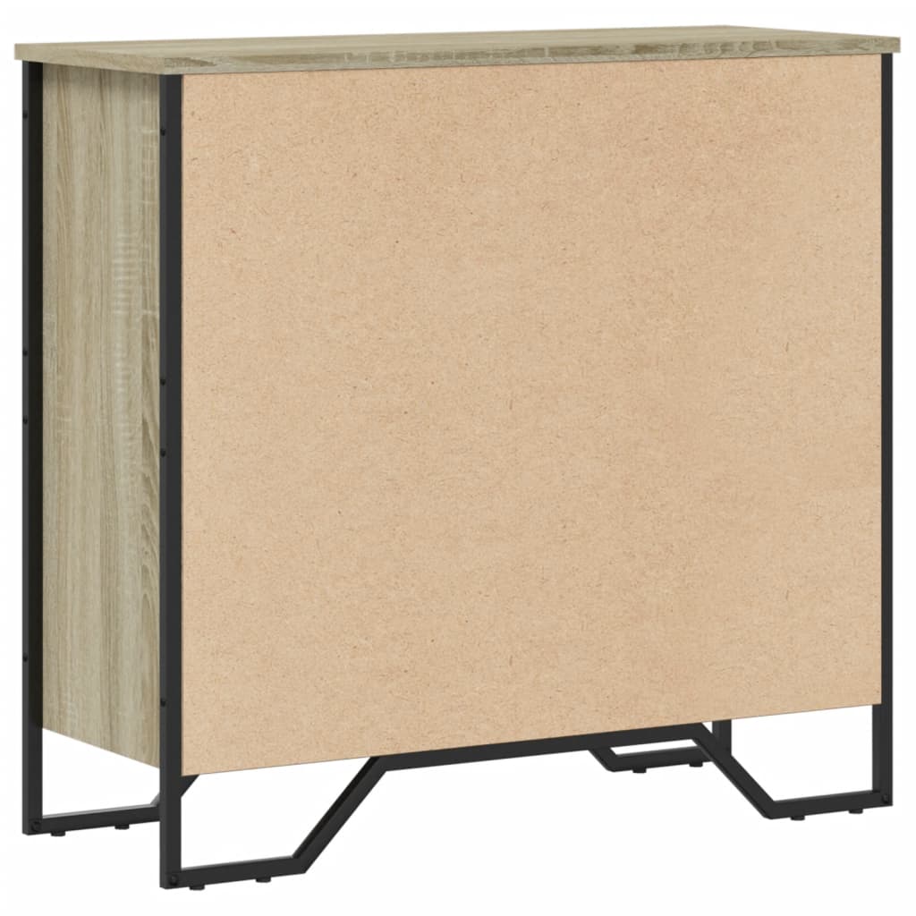 Vidaxl Regał, Dąb Sonoma, 80X31X74,5 Cm, Materiał Drewnopochodny