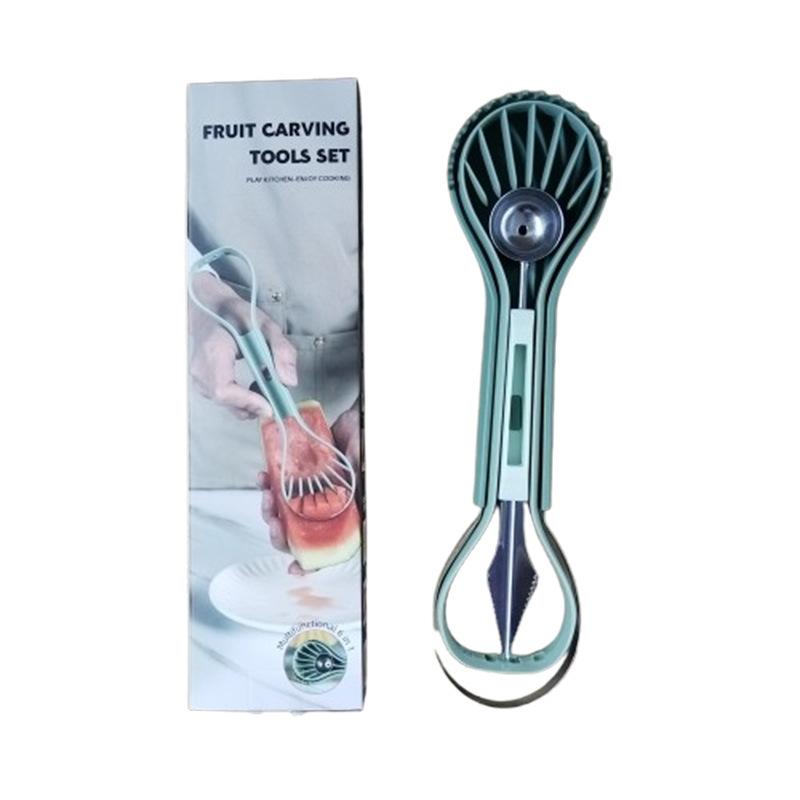 3-in-1-Wassermelonenschneider, Cutter, Schaufel, Obstschnitzmesser, Obstplatte, multifunktionaler Obst-Dig-Pulp-Separator, Küchenhelfer