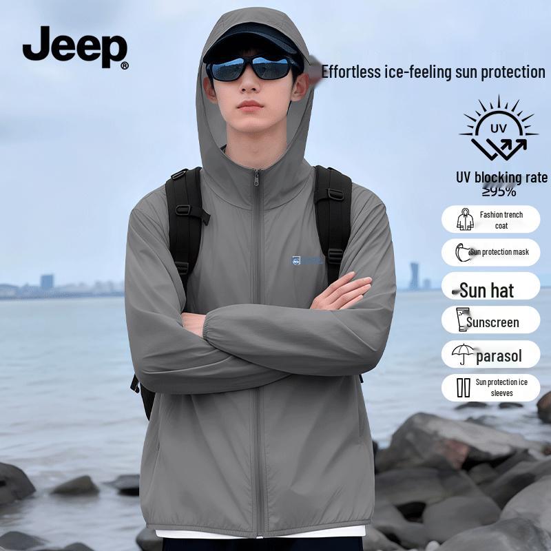 JEEP Men s Hooded Quick-Dry UV Protection Jacket 3XL