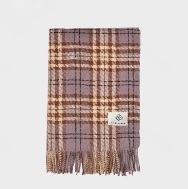 Women's European and American Style Long Fringe Mohair Scarf - Warm Autumn/Winter Shawl & Neck Warmer