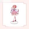 New "The Quintessential Quintuplets" 8CM Acrylic Stand Figurines In Cherry Blossom Miko Costumes: Ichika, Nino, Miku, Yotsuba, and Itsuki.