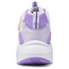 Skechers Girls Synthetic Leather Versatile Low-Top Casual Shoes Kids sneaker White Purple 319250L-WLPR