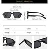 New Retro Double Bridge Square Sunglasses For Women Men Fashion Luxury Design Rivets Sun Glasses Trending Shades UV400 Eyeglasse