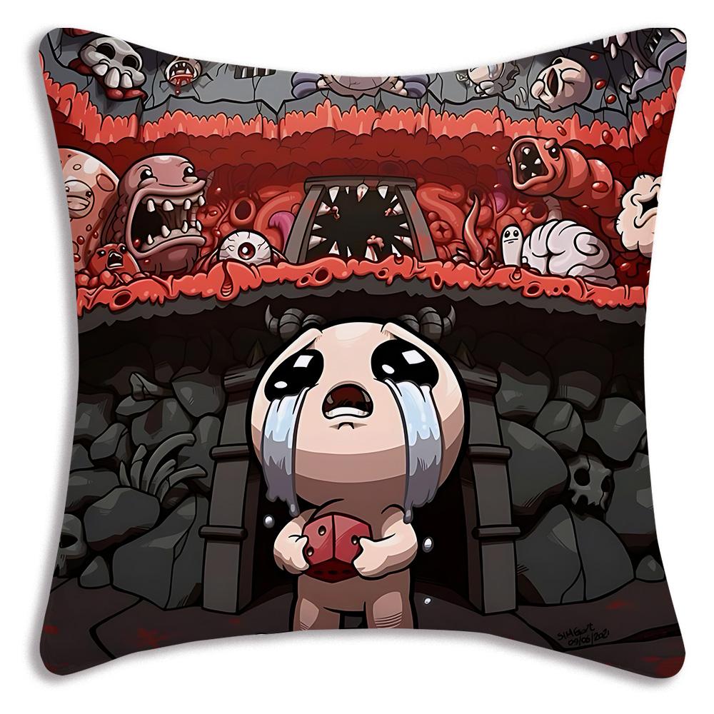 Cartoon The B-Bindings Of Isaac Pillow Covers Cartoon Sofa Decorative Home Double-sided Printing Short Plush Cute Cushion Cover