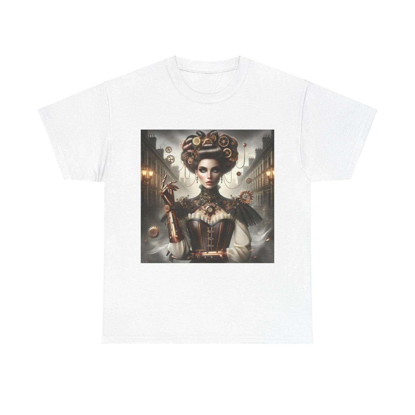 Unisex Adult T Shirt Steampunk Femme Fatale Digital Art 2XL