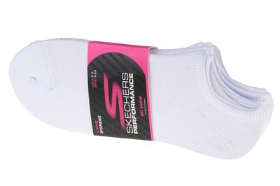 Skechers 3pk Womens Super Stretch Socks, Womens White Socks