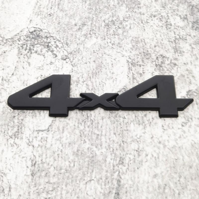 Modified Off-road 4×4 Car Metal Sticker 4*4 Rear Metal Label