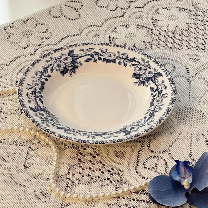 

Ruhan French Retro 8-Inch Ceramic Soup Plate