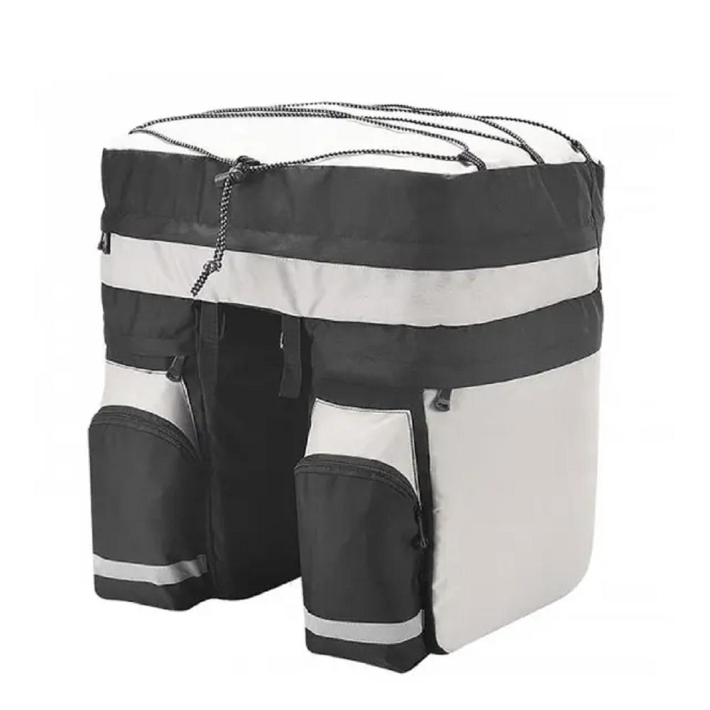 60l Bicycle Carrier Bag W/ Rain