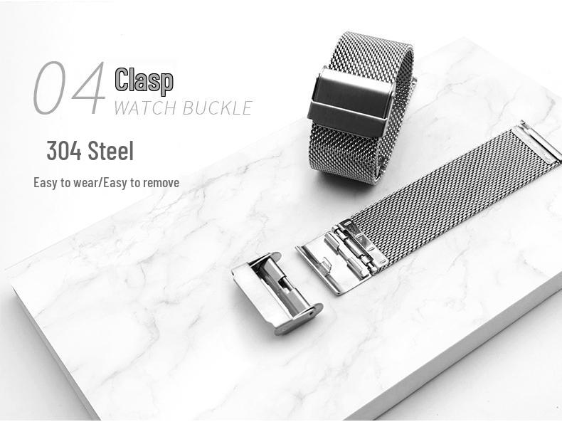 Milanese Stainless Steel Mesh Watch Strap for Samsung, Huawei, Apple DW 06 Line