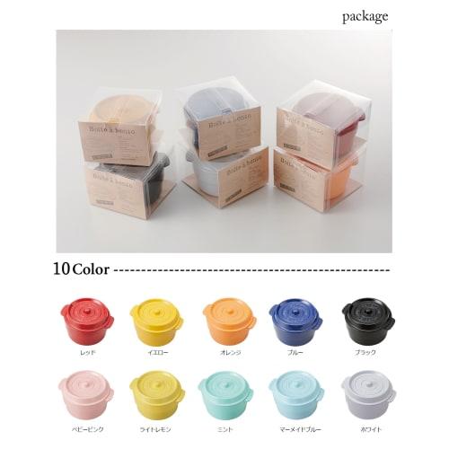 Takenaka Coco Pot, Round, Baby Pink, Top 230ml, Bottom 300ml, Baby Pink, Made in Japan, Stylish, Two-Tier Design, Leak-Resistant Gasket, Microwave and