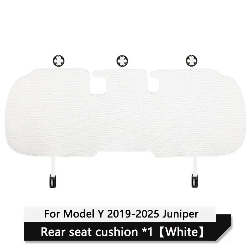 Car Ice Silk Seat Cushion Cover For Tesla Model 3 / Y Juniper 2019-2026 Breathable Comfortable Seat Pad Car Interior Accessories