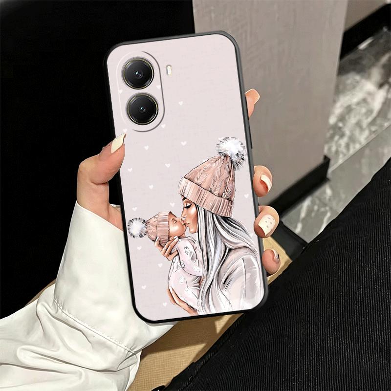 

Мягкий чехол для телефона с тематикой Мама и Малышка для Xiaomi Poco X5 X6 X7 X8 Pro Max X3 F7 F8 Ultra M8 M7 M6 M5 Redmi 15 15C 14C 13C 12C X4 Xiaomi Poco F7 Pro