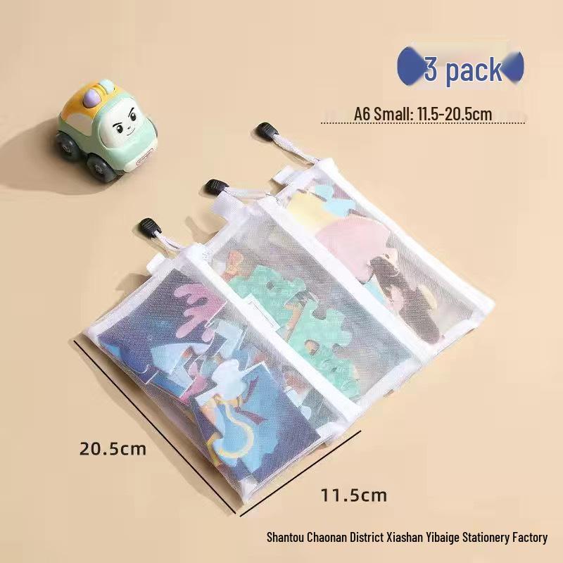 Lego Storage Bag for Children's Building Blocks, Transparent with Zipper