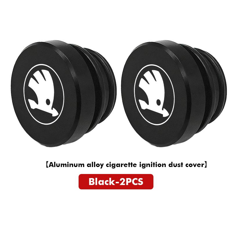 AES1 For Skoda 1/2PCS Car Cigarette Lighter Cover Button Protector Dust Cap Auto Accessories Octavia A5 A4 Mk1 2 Fabia Superb Rapid