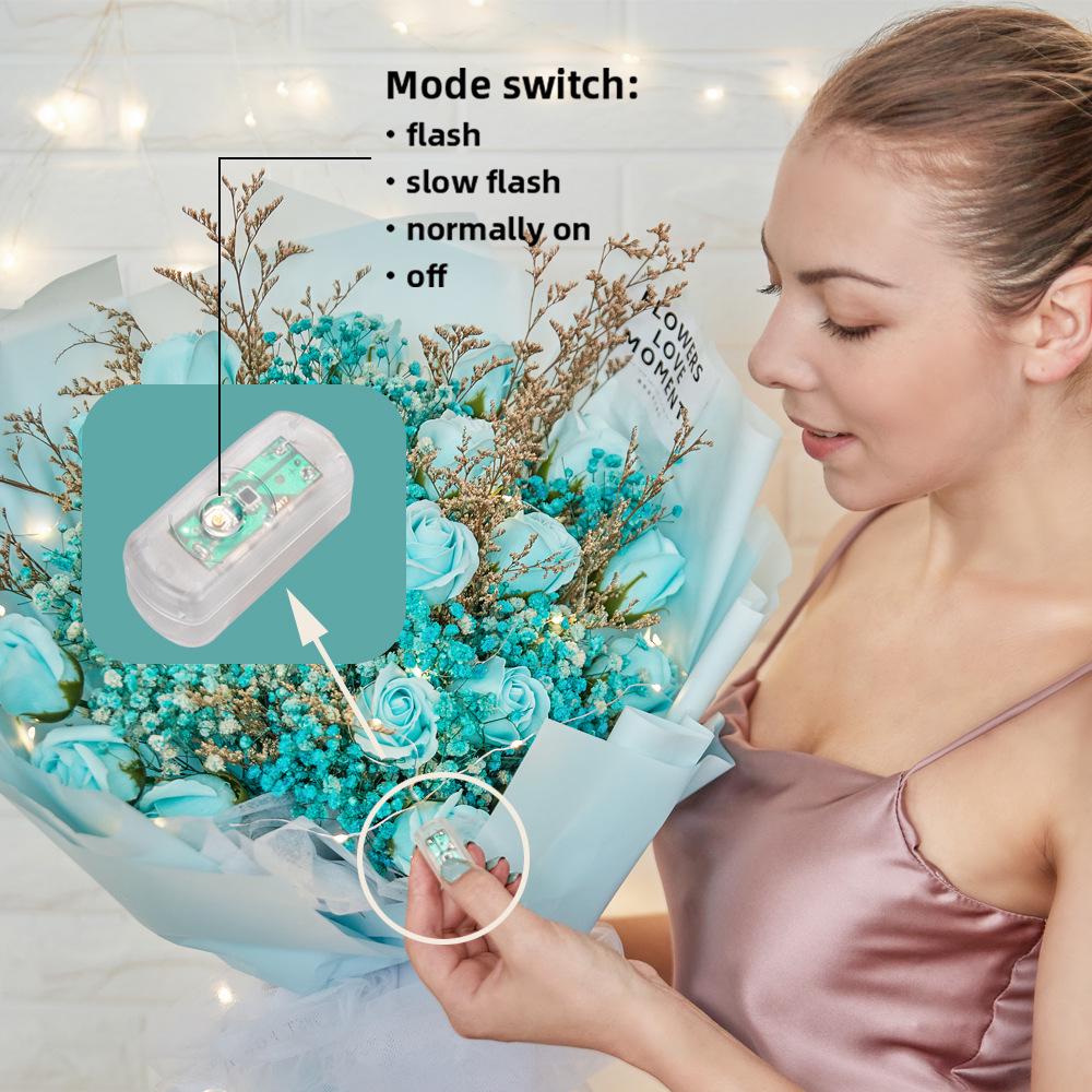 Lichterketten: Batteriebetriebene LED-Lichterketten mit blinkenden Farben für die Weihnachtsdekoration