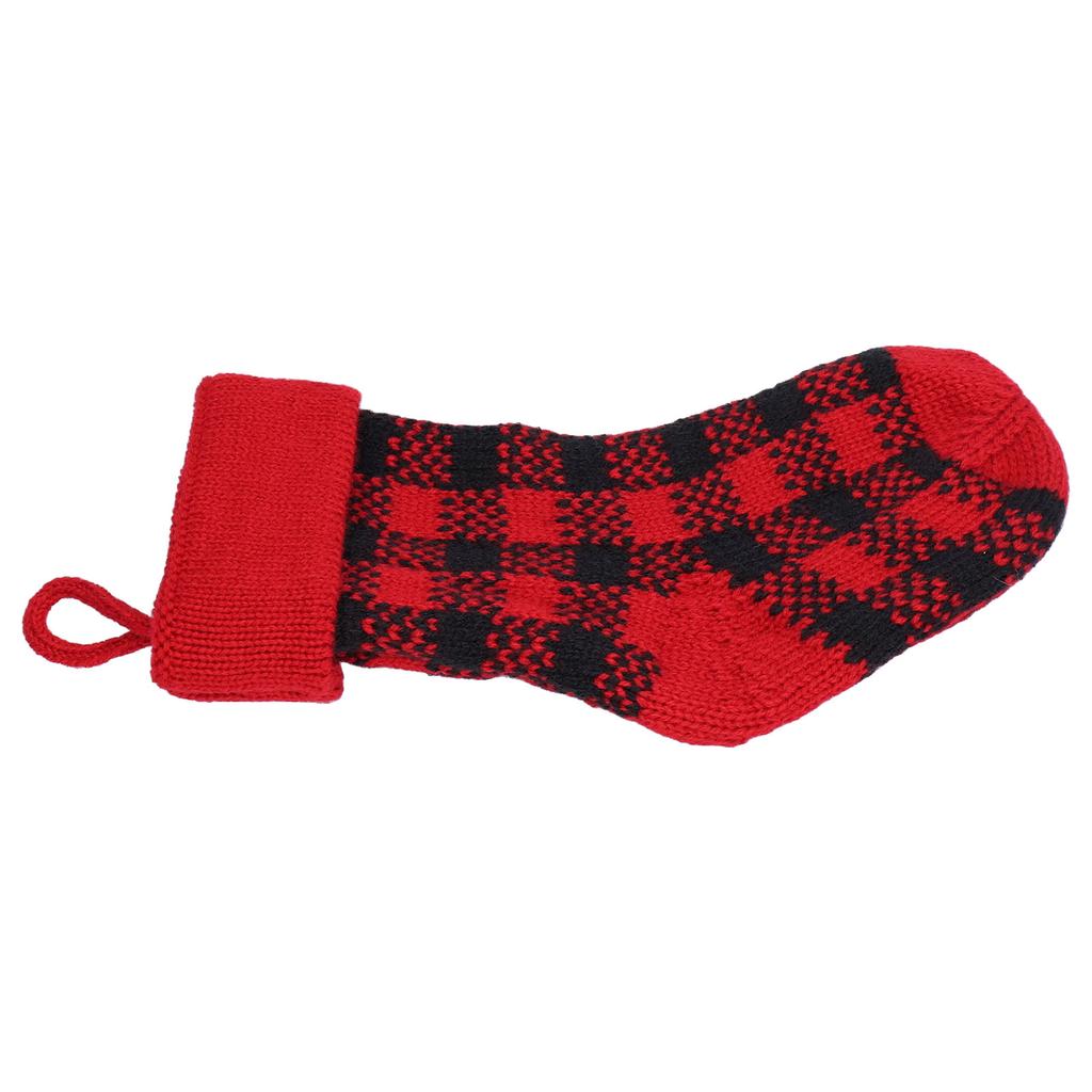 Mini Knitting Christmas Stocking Acrylic Fiber Xmas Tree Hanging Pendant Ornament Home Party