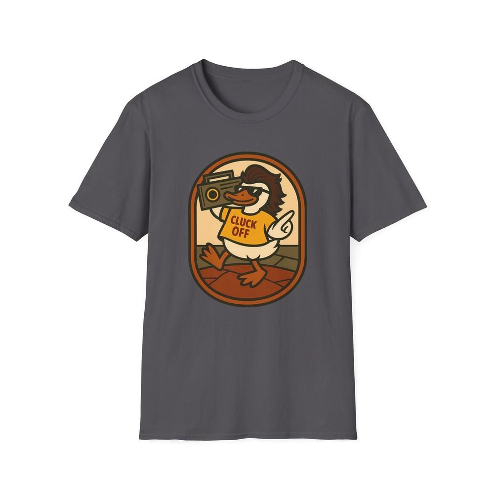 

Unisex Softstyle Duck and Boombox T-Shirt – Retro, Bird, Chill, Streetwear 4XL