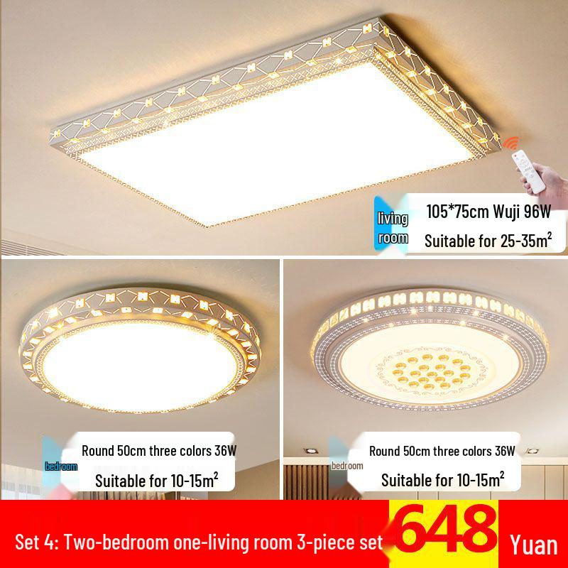 Modern Round LED Ceiling Light for Living Room, Dining Room, Bedroom, and Study