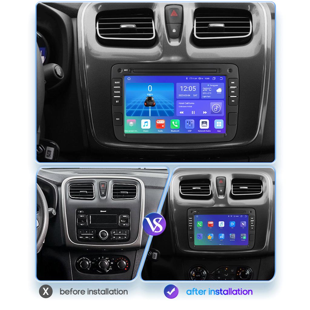 Hizpo Inteligentne RDS 7862 2din Android Autoradio dla Dacia Logan Dokker Duster Sandero Lodgy Renault Captur Symbor Duster Lada Xray 2 Multimedia GPS