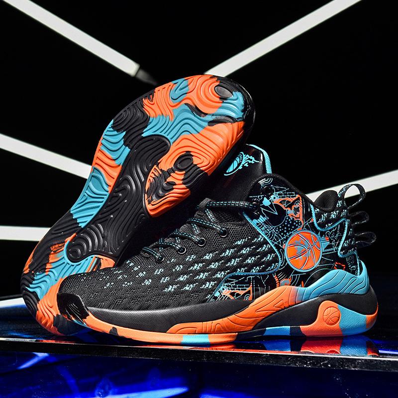 Basketballschuhe für Herren High-Top Sport Dämpfung Hombre Sportschuhe 48 Bequeme Schwarze Sneaker 47 zapatillas Heißer Verkauf