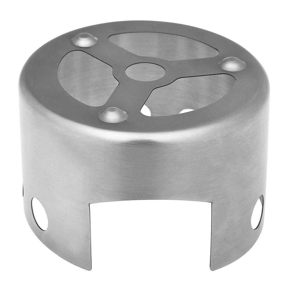 Portable Outdoor Mini Alcohol Stove Rack Windscreen Camping Hiking Backpacking