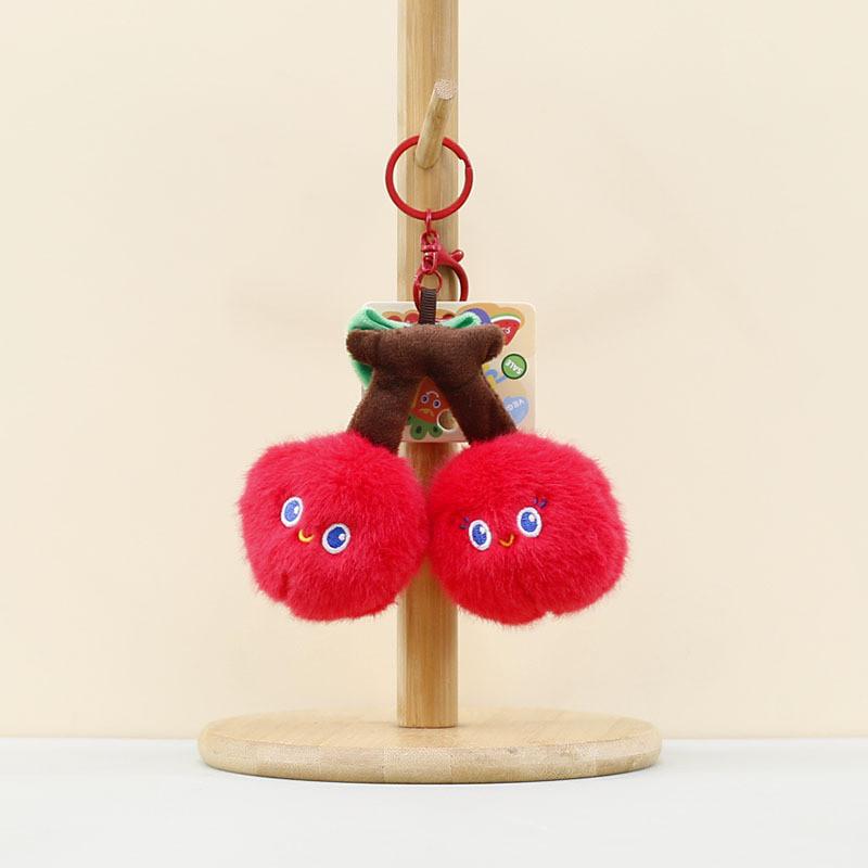 Adorables porte-clés en peluche de légumes et de fruits de dessin animé, mignons poupées banane, durian, carotte