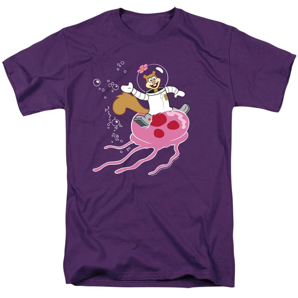 SpongeBob SquarePants - Sandy Rides The Jellyfish - Men Children s T-shirt 140