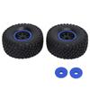 2pcs Remote Control Car Tires WearResistance Plastic Beadlock Vehicle Wheels with Gaskets for 1 7 Remote Control