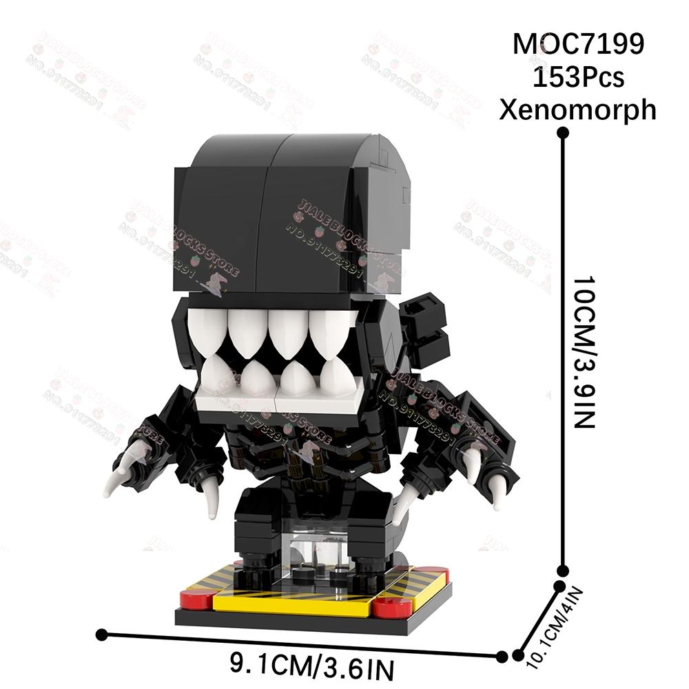 Klocki konstrukcyjne postaci z serii filmowych Kreatywne Horror Freddy Krueger Beetle Juice Gremlins John Wick Alien Modele Zabawki Dla Dzieci