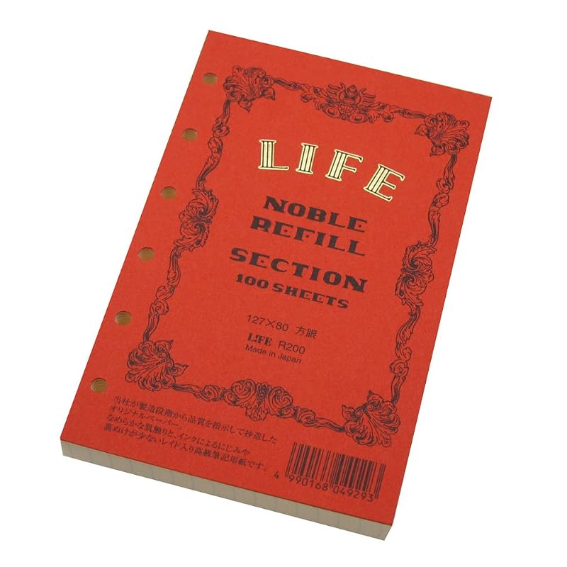 Life Noble System Planner Refill, Grid Pattern, Mini R200