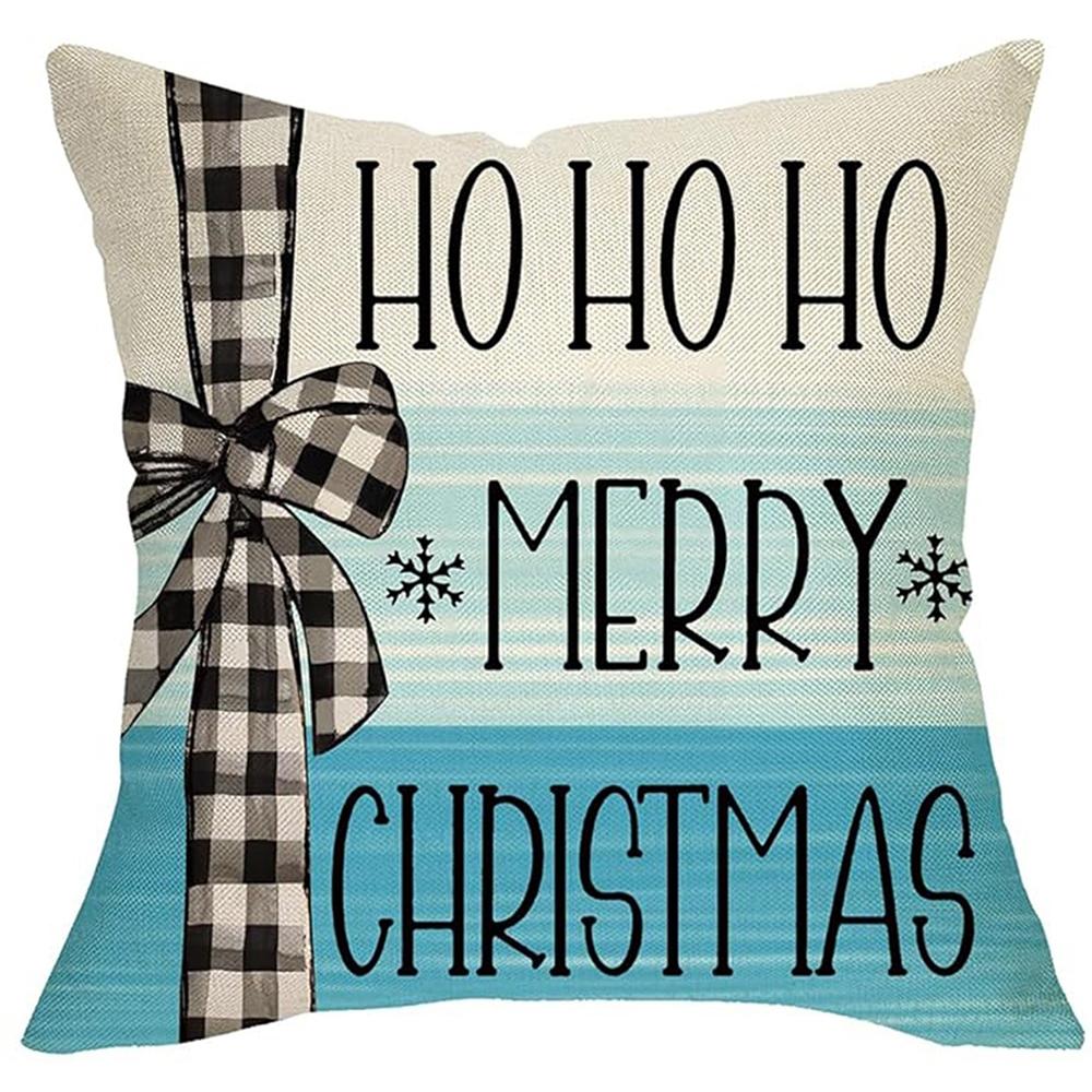 Merry Christmas Decoration Pillowcase Soft and Comfortable Snowman Pillow Cover Sofa Cushion Suite Home Decoration Gift