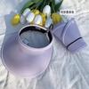 New Sun Hat Women's Sun Protection Hat Adjustable Empty Top Large Brim Summer Outdoor Foldable Sun Hat