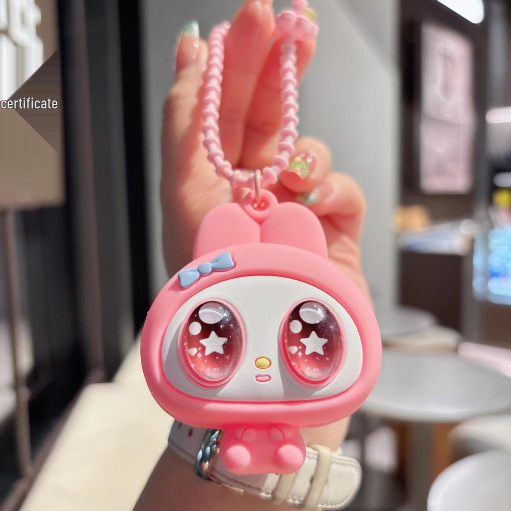 Porte-clés Jouet à presser Cartoon Créatif Grands Yeux - Porte-cartes Anti-stress Amusant & Pendentif Sac Fille Balala